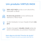 Porta Toalha De Banheiro [80cm] Aço Inox 304 [ C-t80]