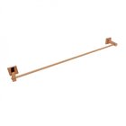 Porta Toalha De Banho 62cm Inox Square Ducon Metais Rose Gold