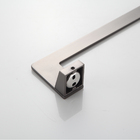 Porta Toalha de Banho Aço Inox Cinza Parede de Banheiro 60cm