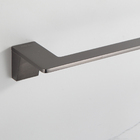 Porta Toalha de Banho Aço Inox Cinza Parede de Banheiro 60cm