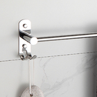 Porta Toalha de Banho Com Gancho Aço Inoxidável 54cm