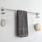 Porta Toalha de Banho Com Gancho Aço Inoxidável 54cm