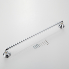 Porta Toalha de Banho Cromado e Dourado Suporte de Parede Ban