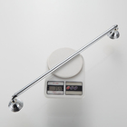 Porta Toalha de Banho Cromado e Dourado Suporte de Parede Ban