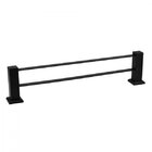 Porta Toalha De Banho Duplo 51cm Bl6090 Ducon Metais Preto Fo