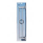 Porta Toalha de Banho Duplo de Metal Cromado 63cm Square Stoc