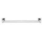 Porta Toalha de Banho Duplo de Metal Cromado 63cm Square Stoc