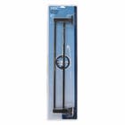 Porta Toalha de Banho Duplo de Metal Preto Fosco 63cm Square Stoc