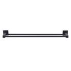 Porta Toalha de Banho Duplo de Metal Preto Fosco 63cm Square Stoc