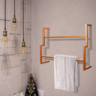 Porta Toalha De Banho Industrial Metálico Cobre 60 Cm - D'ros