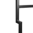 Porta Toalha De Banho Industrial Metálico Preto 60 Cm - D'ros