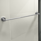 Porta Toalha De Banho Inox 304 Escovado Toalheiro Reto Barra