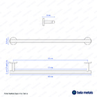 Porta Toalha De Banho Inox (tarsila Rosé Gold)