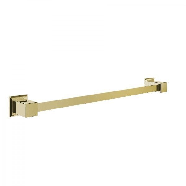 Porta Toalha De Banho Inox Gold 62cm Ducon Metais Dourado