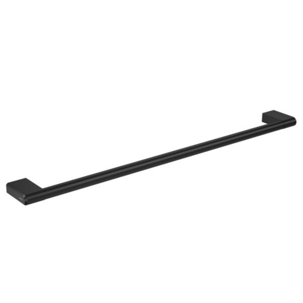 Porta Toalha de Banho para Banheiro em Aço Black Matte 68cm Deca You