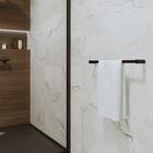 Porta Toalha de Banho Parede Metal Preto 56,5cm Neo Sensea