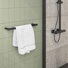 Porta Toalha de Banho Parede Metal Preto 56cm Remix Sensea