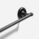 Porta Toalha De Banho Retrô Goya Bela Metais Preto Fosco