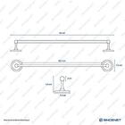 Porta Toalha De Banho Retrô Goya Dourado