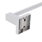 Porta Toalha de Banho Simples de Metal Cromado 64cm Square Stoc