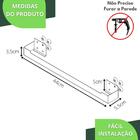 Porta Toalha De Banho Toalheiro De Inox Com Adesivo Elg