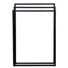 Porta Toalha de Chão Metal Preto 50cm Trend Dicompel