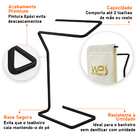 Porta Toalha De Mão Para Bancada Preto Fosco - Wp Connect
