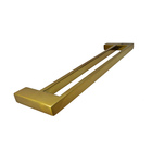 Porta Toalha De Parede Guriri Duplo 60cm Red Gold Inox