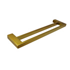 Porta Toalha De Parede Guriri Duplo 60cm Red Gold Inox