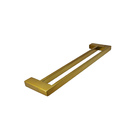 Porta Toalha De Parede Guriri Duplo 70cm Red Gold Inox