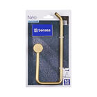 Porta Toalha de Parede para Rosto Dourado 22cm Neo Sensea