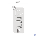 Porta Toalha de Parede para Rosto Dourado 22cm Neo Sensea
