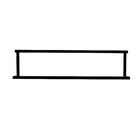 Porta Toalha de Parede Metal Preto 60cm Trend Dicompel