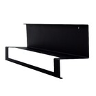 Porta Toalha de Parede Metal Preto 65cm Trend Dicompel