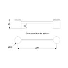 Porta Toalha De Rosto 22cm Serenity Sr11040 Ducon Metais Pret