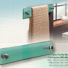 Porta Toalha De Rosto 8x40 Cm - 8mm - Incolor