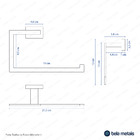 Porta Toalha De Rosto (mondrian Rosé Gold)