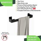 Porta Toalha De Rosto Adesivo Autocolante Preto Elg