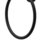 Porta Toalha De Rosto Argola Suporte Banheiro Preto Metal