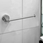 Porta Toalha De Rosto Banheiro Inox 304 Escovado Toalheiro Re