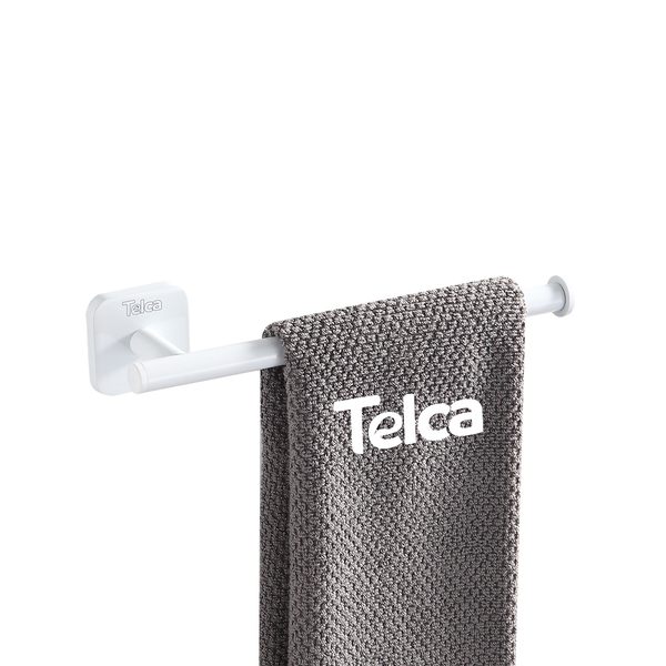 Porta Toalha De Rosto Branco De Parede Suporte Metal Luxo