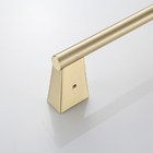 Porta Toalha De Rosto Dourado Escovado Parede Banheiro Metal