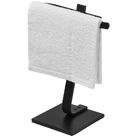 Porta Toalha De Rosto E Papel Higiênico Single Preto U.bali