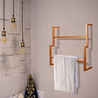 Porta Toalha De Rosto Industrial Metálico Cobre 35 Cm - D'ros