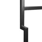 Porta Toalha De Rosto Industrial Metálico Preto 35 Cm - D'ros