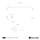 Porta Toalha De Rosto Inox (tarsila Dourado)