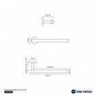 Porta Toalha De Rosto Inox (tarsila Escovado)