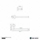 Porta Toalha De Rosto Inox (tarsila Preto)