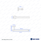 Porta Toalha De Rosto Inox (tarsila Rosé Gold)