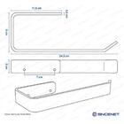 Porta Toalha De Rosto Miró Black